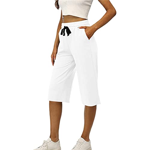 Lightning Deals of Today Prime Clearance Tanzhose Herren Standard Culotte Damen Jogginghose Baggy Arzthose Weiss Damen Damen Wanderhose 3/4 Womens Spring Pants 2024 von AMDOLE