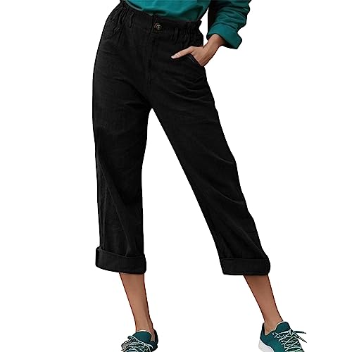 The Deal Damen Hosen Elegant Radlerhose Und T-Shirt Set Damen Angebote des Tages Heute Blitzangebote Jogginghose Zum Ausgehen Herren Freizeithose Damen Lang Sommer Herren Jogginghose Lang von AMDOLE