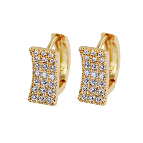 AMDXD 750 Gold Damenohrringe Echtschmuck, Klassiker Creolen mit Moissanit, 18K Gelbgold Ohrringe Frauen AMDXD 750 Gold Damenohrringe Echtschmuck, Klassiker Creolen mit Moissanit, 18K Gelbgold Ohrringe Frauen von AMDXD