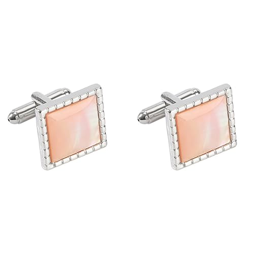 AMDXD Hemd Manschettenknöpfe, Quadrat Onyx Kristall Cufflinks for Men Gold, Silber Manschettenknöpfe für Anzug Hemd Hochzeit Business Graduation Gift von AMDXD