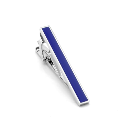 AMDXD Krawattenklammer Hochzeit, Klassiker Krawattennadel Vintage, Silber Blau Krawattenklammer Tie Clip für Anzug Hemd Hochzeit Business Graduation Gift von AMDXD