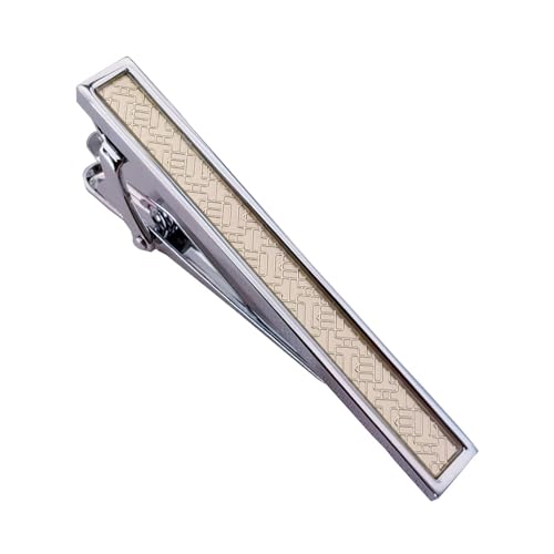 AMDXD Krawattennadel Junge, Labyrinth Krawattennadel Personalisiert, Silber Gold Krawattenklammer Tie Clip für Unternehmen von AMDXD