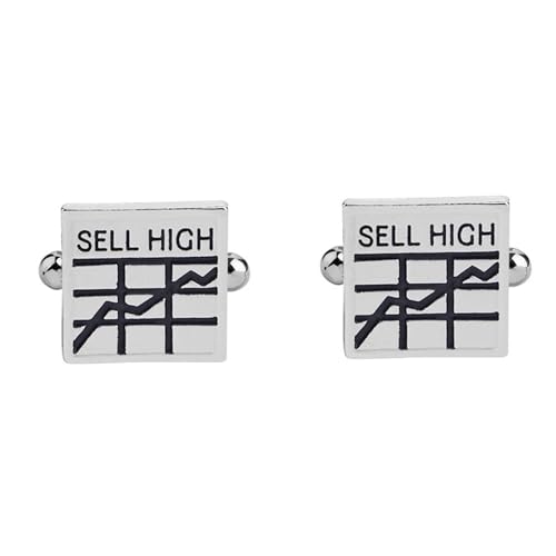 AMDXD Manschettenknöpfe Herren Edelstahl, Quadrat Cufflinks Box for Men, Silber Manschettenknöpfe für Anzug Hemd Hochzeit Business Graduation Gift von AMDXD