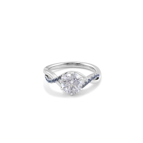 AMDXD Ringe Silber S925, Kreuz Hochzeitsring mit Moissanit 1.5ct Oval Form, Moissanit Trauringe Sterlingsilber Freundschaftsringe Damen Echt Goldschmuck von AMDXD