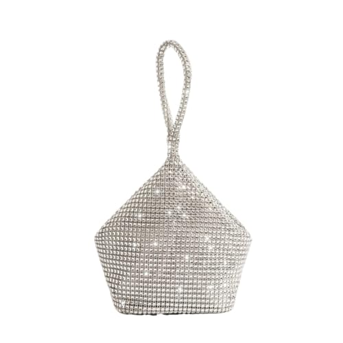 AMEEDA Diamante Clutch Bag Strass-Abendtasche, Glitzer-Abschlussball-Geldbörse, dreieckige Designer-Clutch-Tasche for Party, Hochzeit von AMEEDA