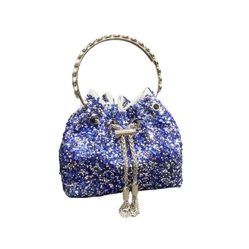 AMEEDA Diamante Clutch Bag Taschen for Frauen Handtasche Glänzende Diamant Tasche Abend Bankett Tasche Kristall Strass Umhängetasche(Color:Blue) von AMEEDA