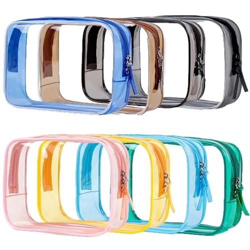 AMEEDA Transparenter Kulturbeutel 1pc Transparent Bleistift Fall for Studenten Hohe Kapazität Stift Tasche Bleistift Tasche Schreibwaren Lagerung Tasche Schule Büro Liefert(Color:1pcs Colour Random) von AMEEDA