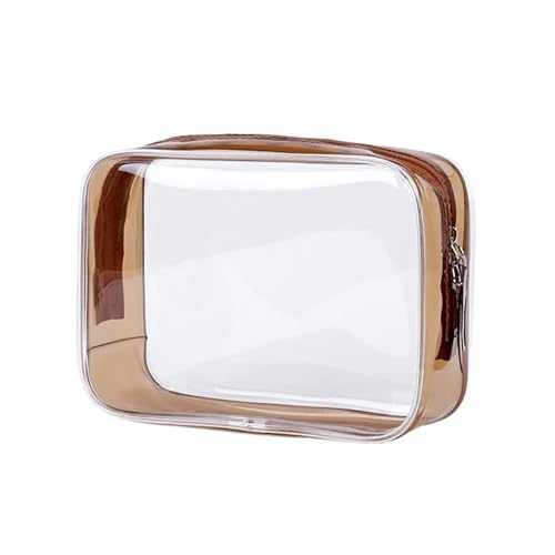 AMEEDA Transparenter Kulturbeutel 1pc Transparent Bleistift Fall for Studenten Hohe Kapazität Stift Tasche Bleistift Tasche Schreibwaren Lagerung Tasche Schule Büro Liefert(Color:Coffee) von AMEEDA