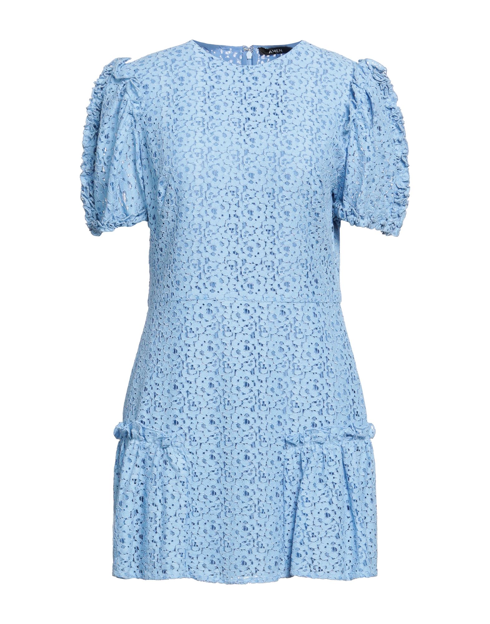 Mini-kleid Damen Himmelblau von AMEN