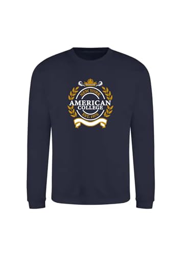 AMERICAN COLLEGE USA Unisex Kids Kapuzenpullover Kinder Junge Mädchen Sweatshirt, Blau, 8 Jahre AMERICAN COLLEGE USA Unisex Kids Kapuzenpullover Kinder Junge Mädchen Sweatshirt, Blau, 8 Jahre von AMERICAN COLLEGE USA