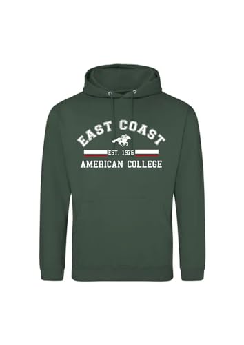 AMERICAN COLLEGE USA Unisex Mixed Hoodie Männer Frauen Sweatshirt, Grün, Medium von AMERICAN COLLEGE USA