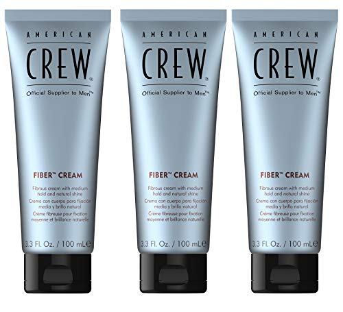 3er Medium Hold and Shine Fiber Cream For Men American Crew 100 ml von AMERICAN CREW