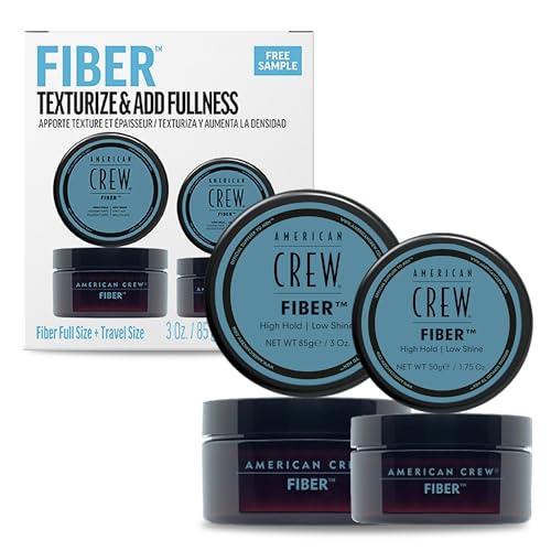 AMERICAN CREW – American Crew Fiber Duo Set mit 85g & 50g, Haarwachs für Männer, Haarprodukt mit starkem Halt, Stylingprodukt für viel Textur & mattes Finish, zur täglichen Anwendung von AMERICAN CREW