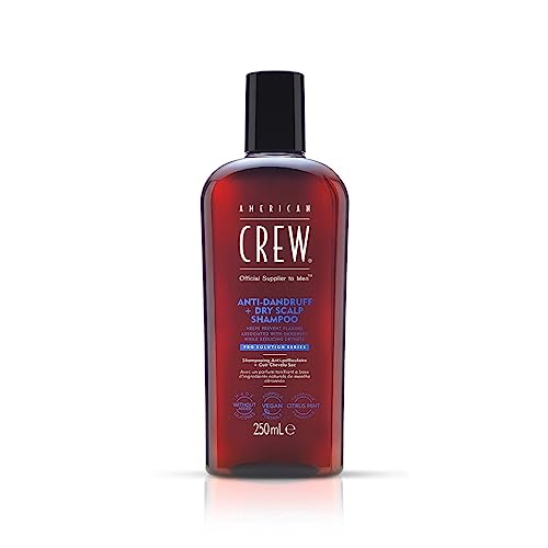 AMERICAN CREW Anti-Dandruff, Anti-Schuppen Shampoo für Männer, Haarprodukt zur Reinigung & Pflege der Kopfhaut, hilft Juckreiz und Schuppen vorzubeugen, 250 ml von AMERICAN CREW