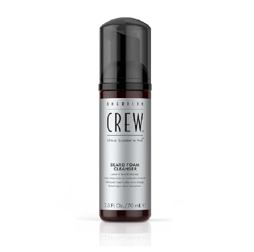 AMERICAN CREW – Beard Foam Cleanser, 70 ml, Reinigungsschaum für den Bart, Pflegeprodukt für Männer, Bartreiniger für die tägliche Anwendung, entfernt Rückstände ohne Ausspülen von AMERICAN CREW