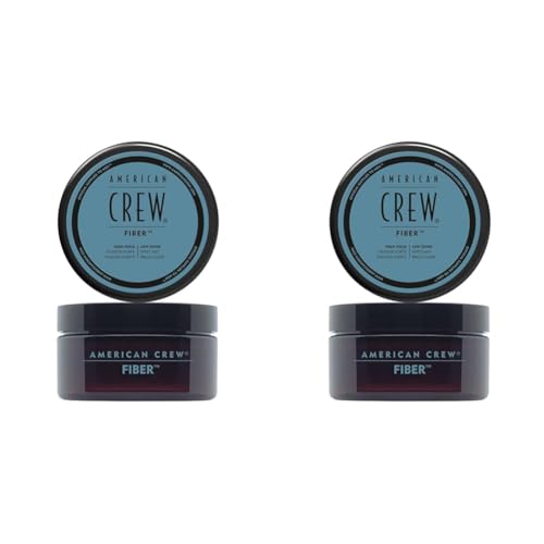 AMERICAN CREW – Classic Fiber, Haarwachs für Männer, Haarprodukt mit starkem Halt, Stylingprodukt für viel Textur & mattes Finish, zur täglichen Anwendung, 85 g (2er Pack) von AMERICAN CREW