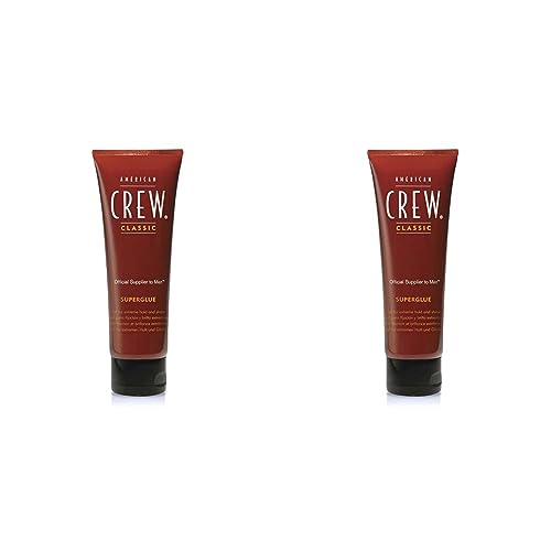 AMERICAN CREW – Classic Superglue, 100 ml, Stylinggel für Männer, Haarprodukt mit sehr starkem Halt, Stylingprodukt für optimale Definition, Struktur & starken Glanz (Packung mit 2) von AMERICAN CREW