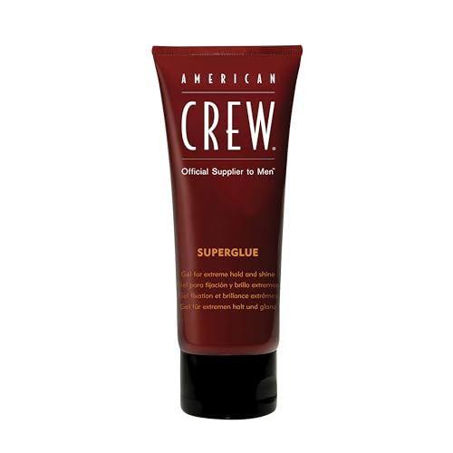 AMERICAN CREW – Classic Superglue, 100 ml, Stylinggel für Männer, Haarprodukt mit sehr starkem Halt, Stylingprodukt für optimale Definition, Struktur & starken Glanz von AMERICAN CREW