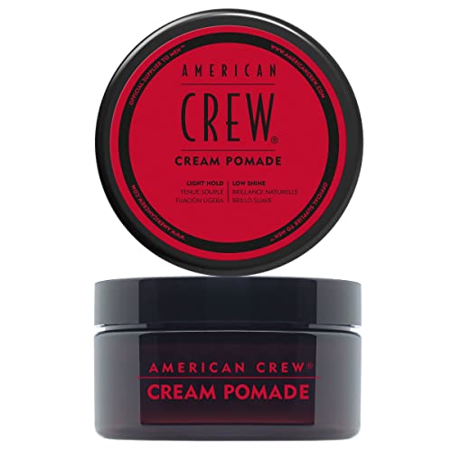 AMERICAN CREW Cream Pomade, 85 g, Haarpomade für Männer, Haarprodukt mit leichtem Halt, feuchtigkeitsspendendes Stylingprodukt für viel Textur & mattes Finish von AMERICAN CREW