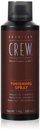 AMERICAN CREW – Finishing Spray, 200 ml, Stylingspray für Männer, Haarprodukt mit mittlerem Halt, Stylingprodukt für perfektes Finish ohne zu beschweren, mit Hitzeschutz von AMERICAN CREW