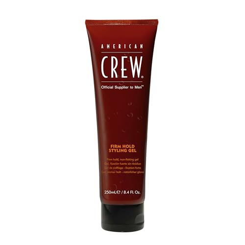 AMERICAN CREW – Firm Hold Styling Gel, 250 ml, Styling-Gel für Männer, Haarprodukt mit sehr starkem Halt, Stylingprodukt für Volumen & natürlichen Glanz, ohne Alkohol von AMERICAN CREW