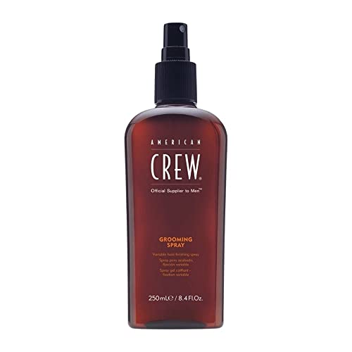 AMERICAN CREW – Grooming Spray, 250 ml, Stylingspray für Männer, Haarspray verleiht flexiblen Halt & natürlichen Glanz, Styling und Finish Haarprodukt, Pflege und Feuchtigkeit fürs Haar von AMERICAN CREW