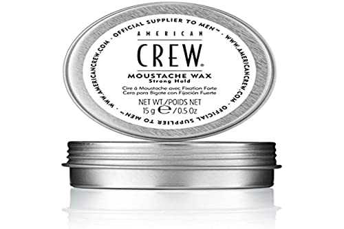 AMERICAN CREW – Moustache Wax, 15 g, Bartwachs für den Schnurrbart, Styler für Männer, für sehr starken Halt & mehr Feuchtigkeit, perfektes Styling für Oberlippenbärte von AMERICAN CREW