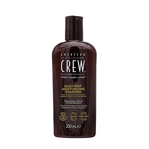 Revlon Daily Deep Moisturizing Herren-Shampoo für Männer Haircare Reiniger und Feuchtigkeitsspendend für Kopfhaut und normales bis trockenes Haar - 250 ml von AMERICAN CREW