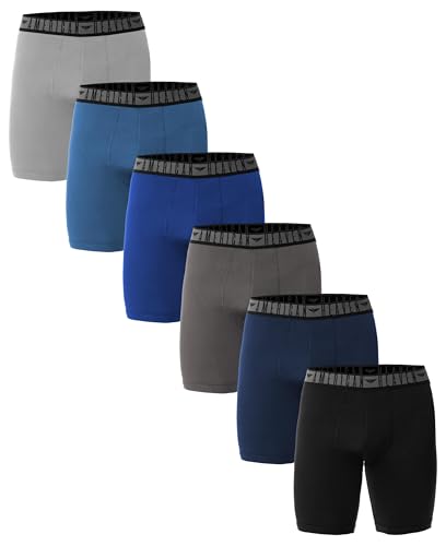 American Heaven Herren Boxershorts | Ultraweiche Mikrofaser Stretch Fitted Boxer Brief Pack von 6 - - Large von AMERICAN HEAVEN