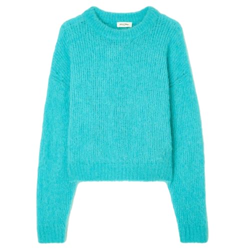 American Vintage Pullover BYMI mit Alpaka M Blau von American Vintage