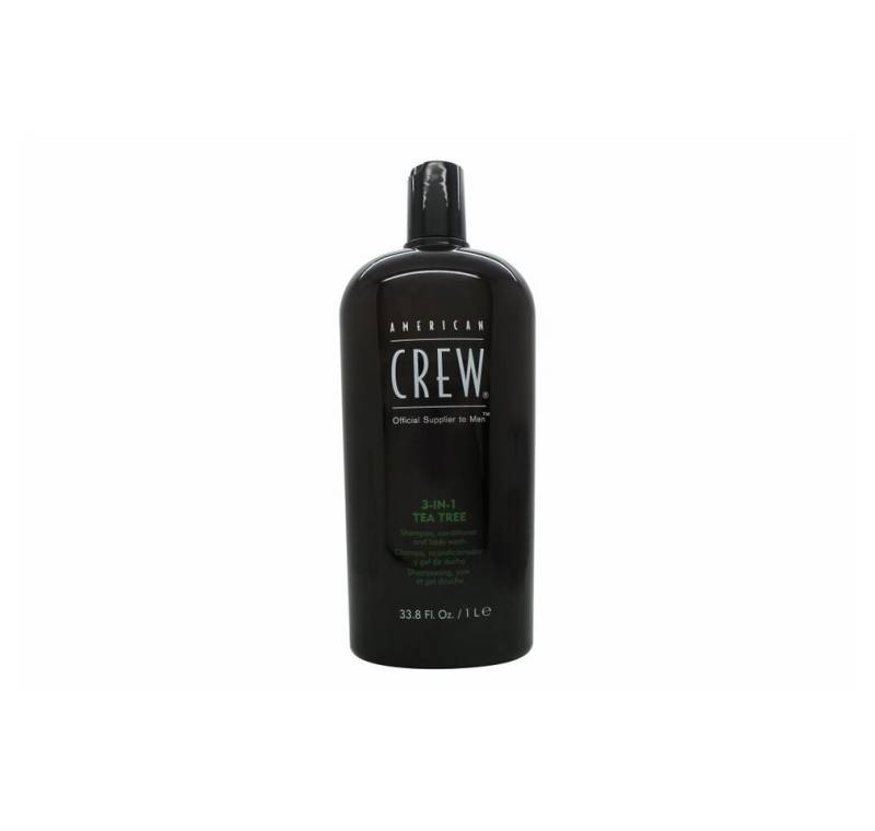 AMERICAN Haarspülung Crew 3-In-1 Tea Tree Shampoo/Conditioner/Body Wash 1000ml von AMERICAN