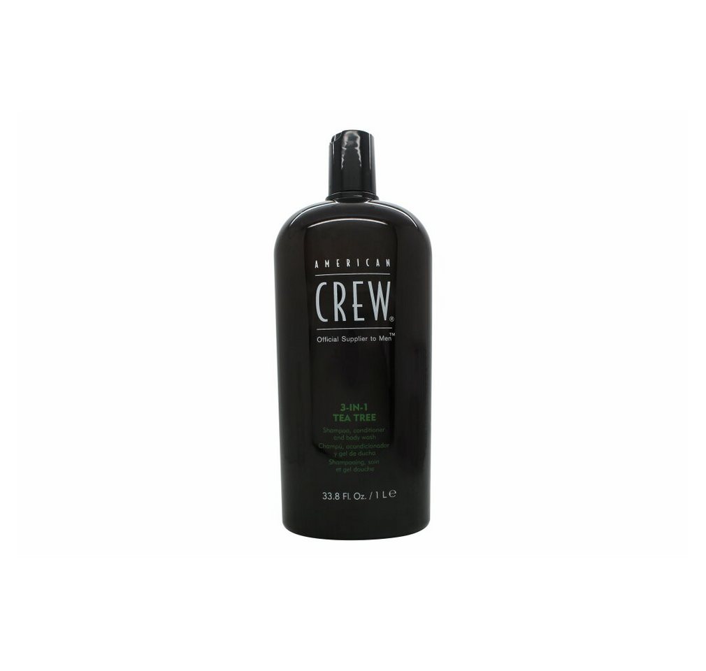 AMERICAN Haarspülung Crew 3-In-1 Tea Tree Shampoo/Conditioner/Body Wash 1000ml AMERICAN Haarspülung Crew 3-In-1 Tea Tree Shampoo/Conditioner/Body Wash 1000ml von AMERICAN