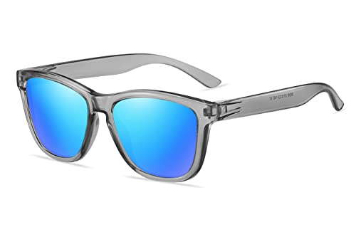 AMEXI Sonnenbrille-Herren-Damen-Polarisiert-Rechteckig-Sonnenbrillen Unisex Retro Klassische Vintage Polarisierte Brille UV400 Schutz Classic Sunglasses Eckig für Fahren von AMEXI