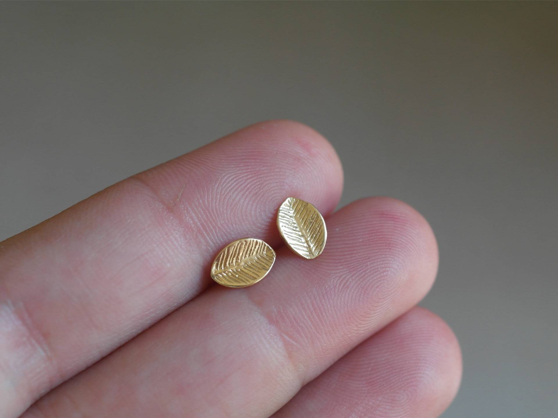 sterling Silber Blatt Ohrstecker Minimalist Natur Schmuck sterling Silber Blatt Ohrstecker Minimalist Natur Schmuck von AMEjewels
