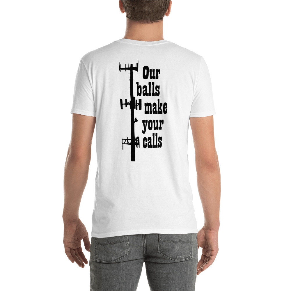 Unsere Kugeln Machen Deine Telefonate T-Shirt Back Design Unsere Kugeln Machen Deine Telefonate T-Shirt Back Design von AMGcraftedcreations