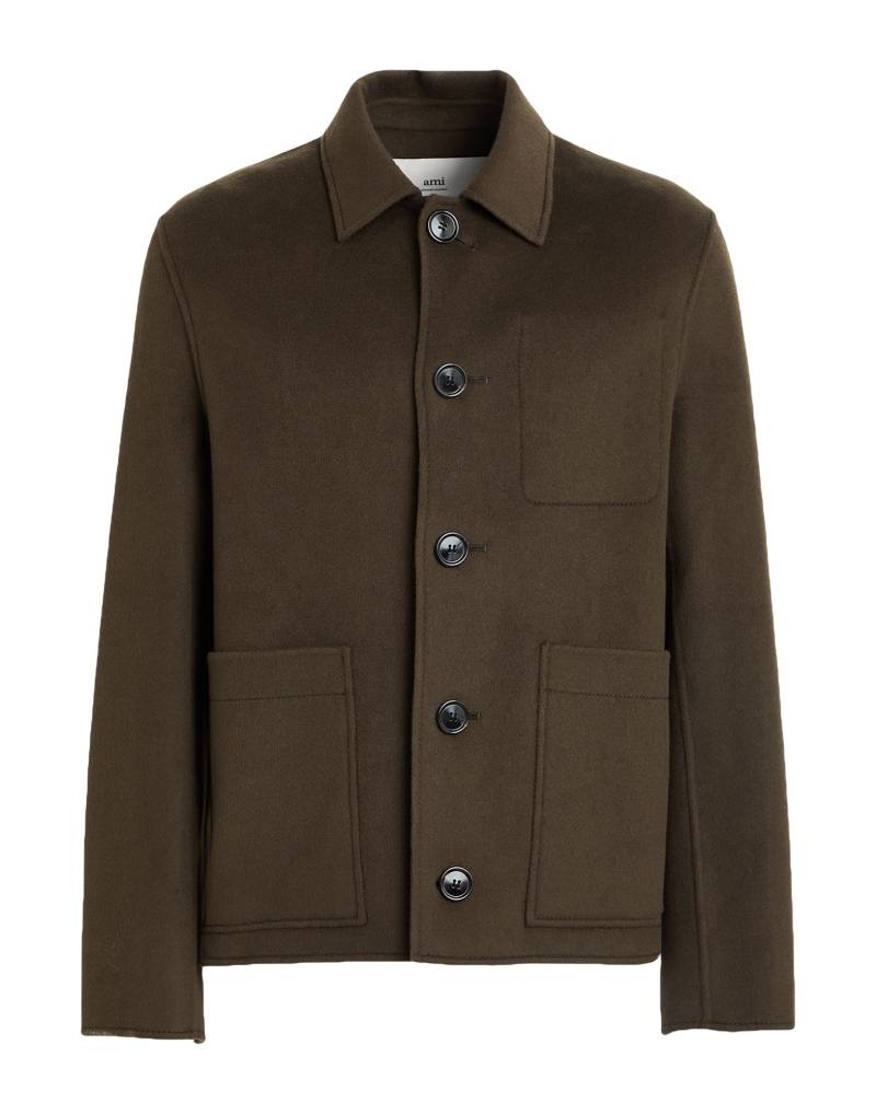 AMI ALEXANDRE MATTIUSSI Mantel Herren Militärgrün von AMI ALEXANDRE MATTIUSSI