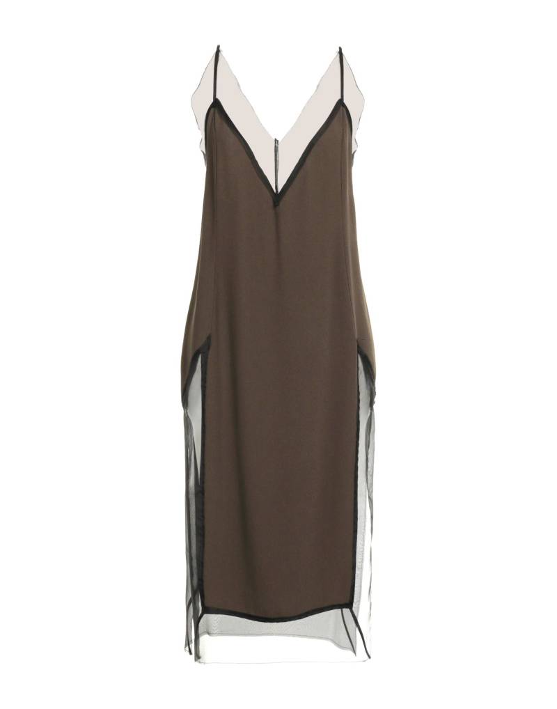 AMI ALEXANDRE MATTIUSSI Midi-kleid Damen Dunkelbraun von AMI ALEXANDRE MATTIUSSI