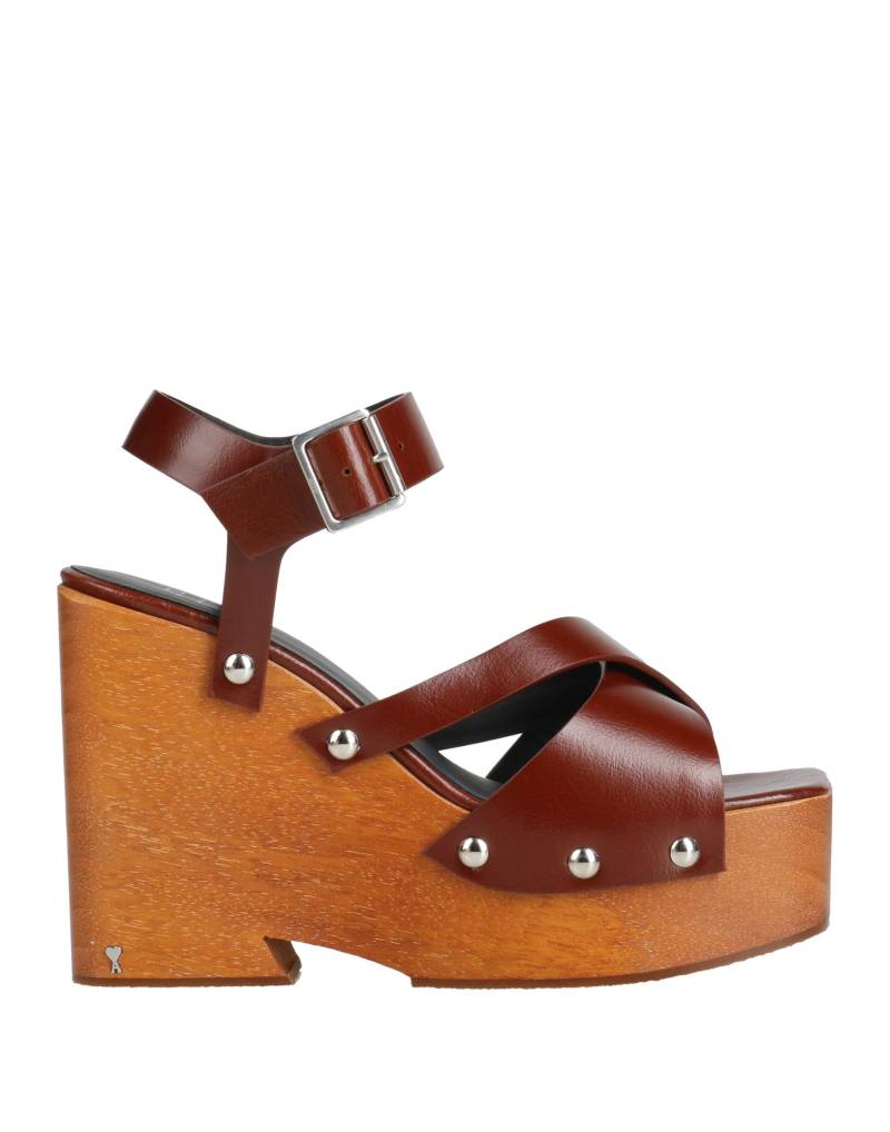 AMI ALEXANDRE MATTIUSSI Sandale Damen Braun von AMI ALEXANDRE MATTIUSSI
