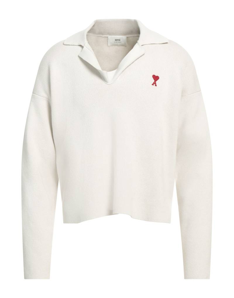 AMI ALEXANDRE MATTIUSSI Pullover Herren Off white von AMI ALEXANDRE MATTIUSSI