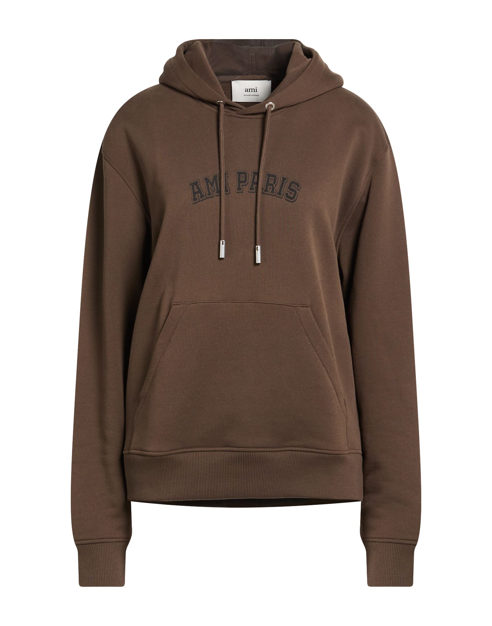 AMI ALEXANDRE MATTIUSSI Sweatshirt Damen Dunkelbraun von AMI ALEXANDRE MATTIUSSI