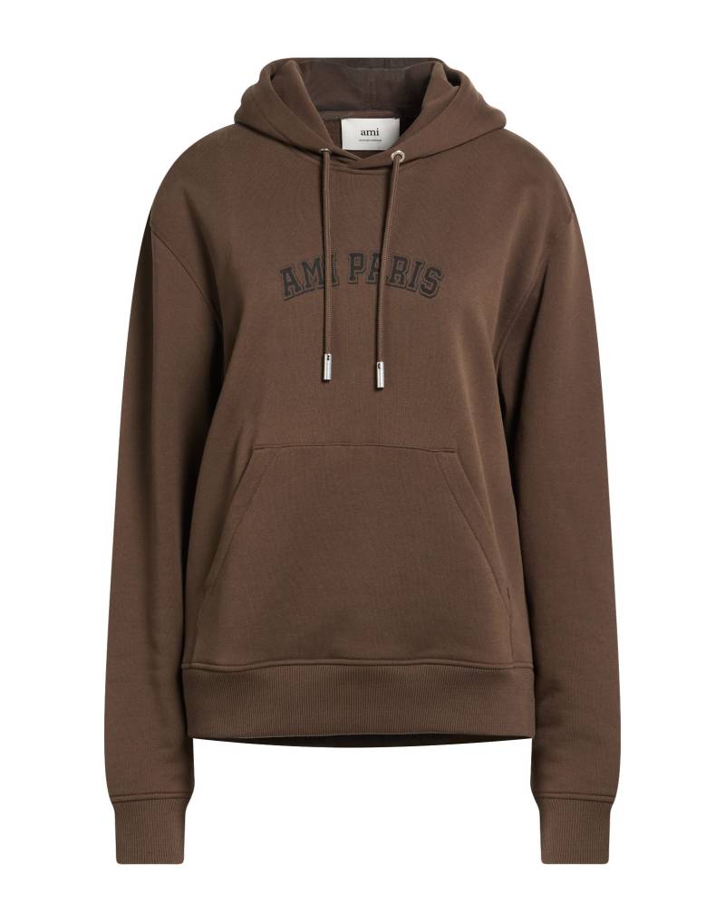 AMI ALEXANDRE MATTIUSSI Sweatshirt Damen Dunkelbraun von AMI ALEXANDRE MATTIUSSI