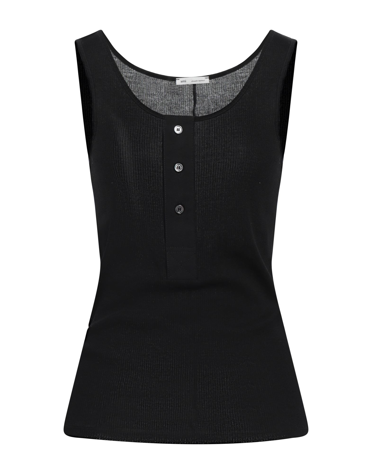 AMI ALEXANDRE MATTIUSSI Tank Top Damen Schwarz von AMI ALEXANDRE MATTIUSSI