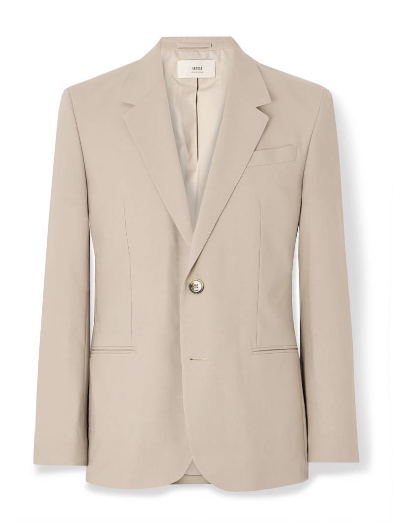 AMI PARIS - Virgin Wool-Twill Suit Jacket - Men - Gray - IT 46 von AMI PARIS