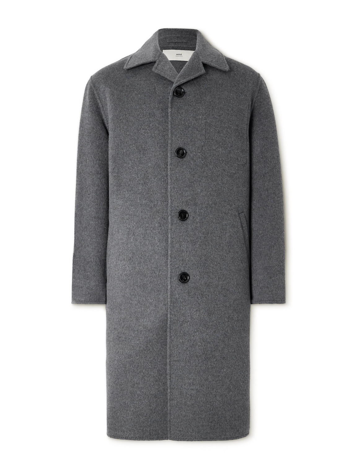 AMI PARIS - Wool and Cashmere-Blend Coat - Men - Gray - S AMI PARIS - Wool and Cashmere-Blend Coat - Men - Gray - S von AMI PARIS