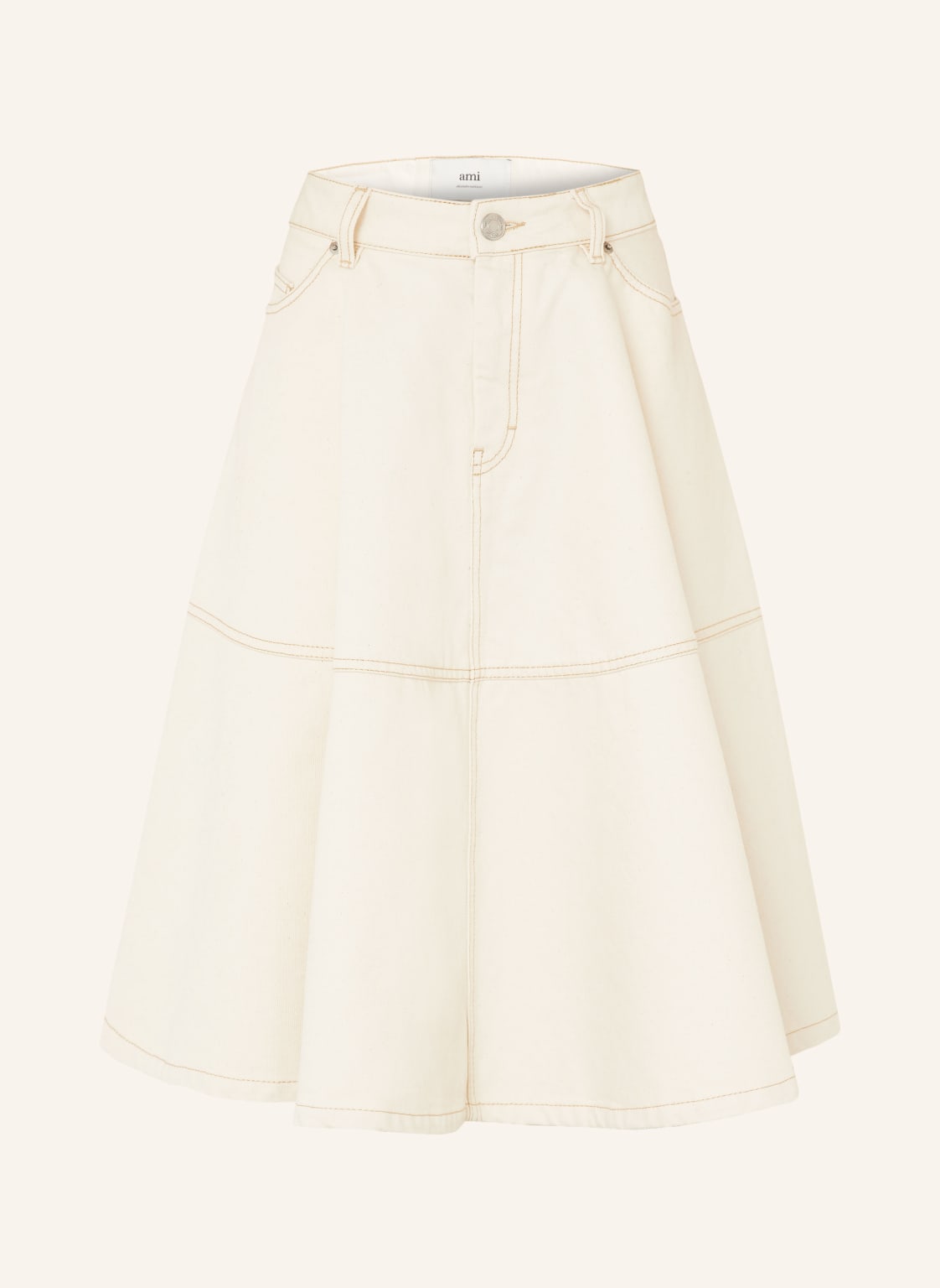 Ami Paris Jeansrock weiss von AMI PARIS