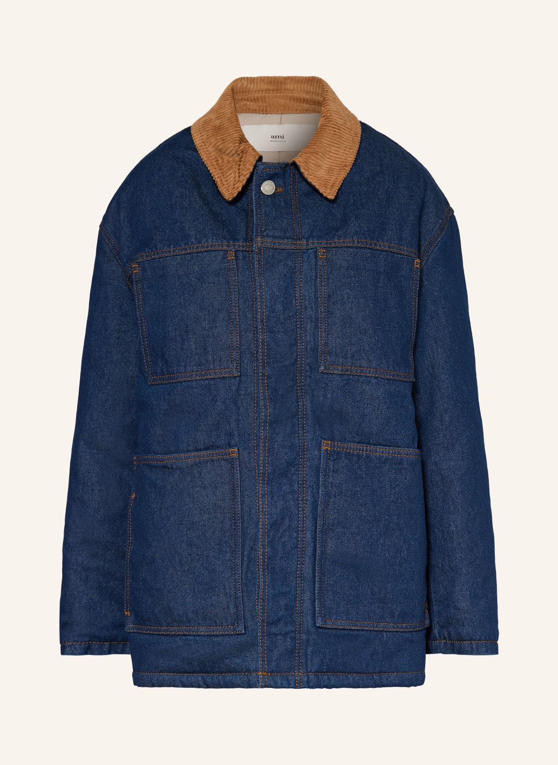 Ami Paris Oversized-Jeansjacke blau von AMI PARIS