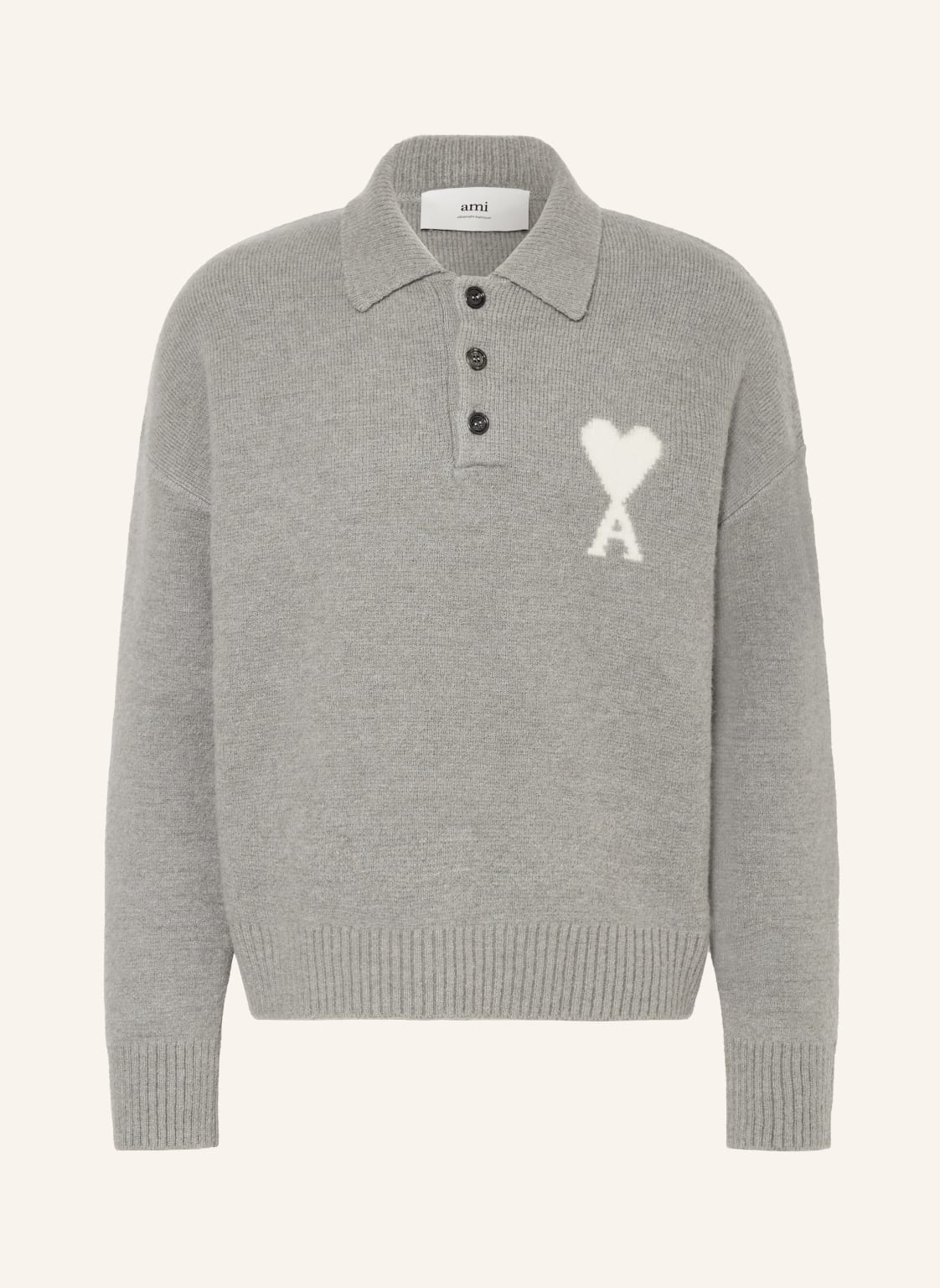 Ami Paris Pullover Mit Alpaka grau von AMI PARIS