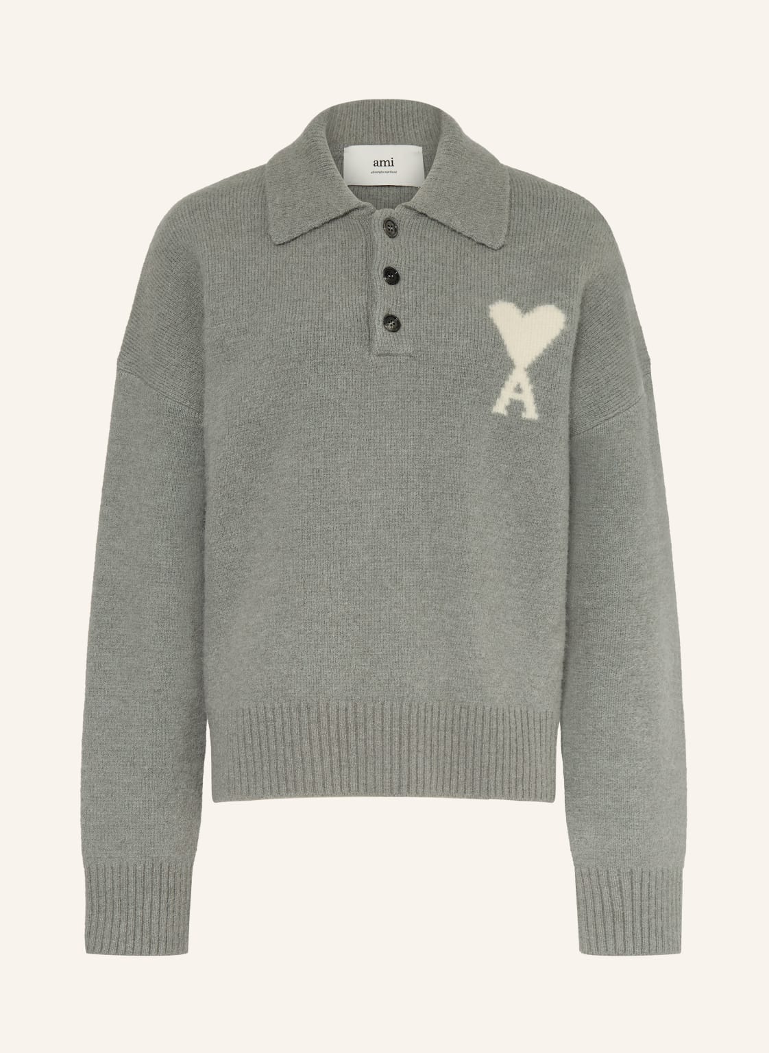 Ami Paris Pullover Mit Alpaka grau von AMI PARIS