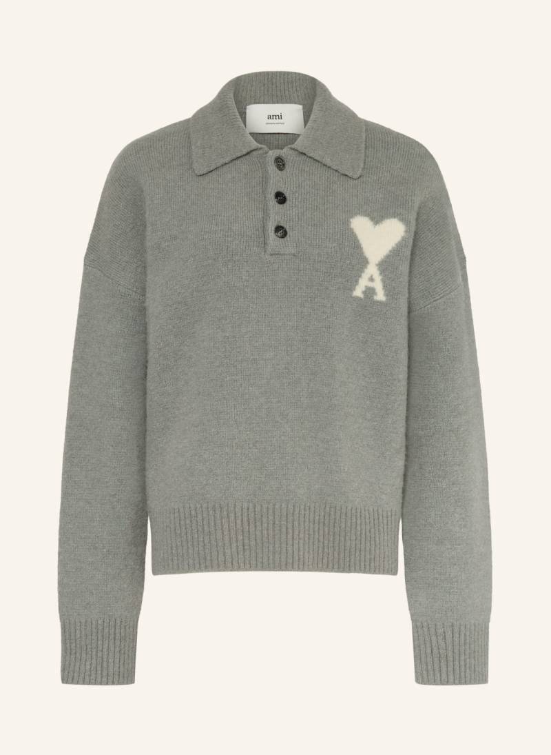 Ami Paris Pullover Mit Alpaka grau von AMI PARIS