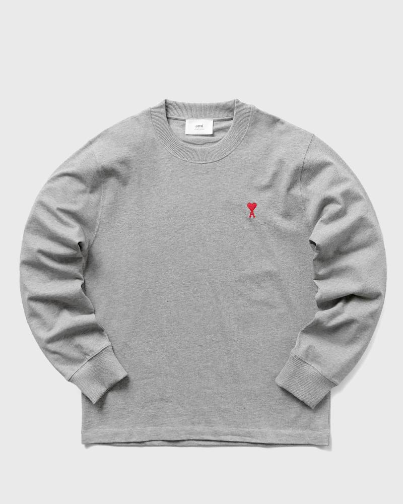 AMI Paris AMI DE COEUR LONGSLEEVE T-SHIRT men Longsleeves grey in Größe:L von AMI Paris